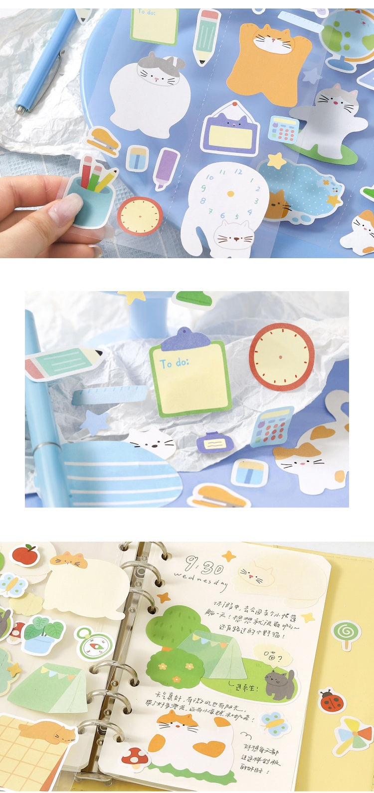 NOTE FOR Flat Cat Diary Writable Die-Cut Stickers – image 20
