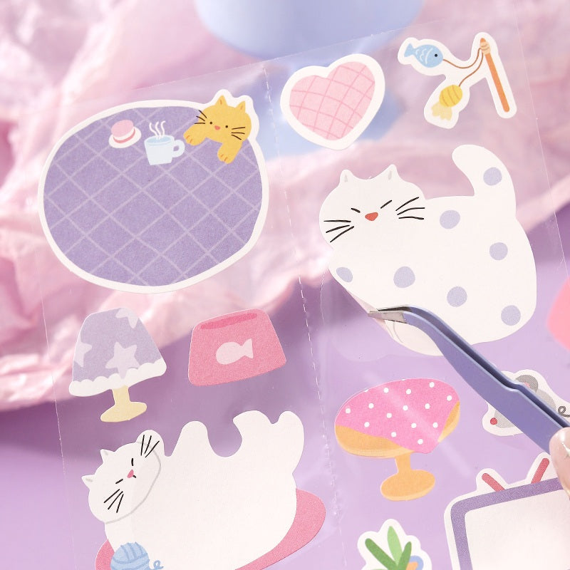 NOTE FOR Flat Cat Diary Writable Die-Cut Stickers – image 2
