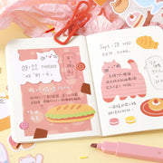 NOTE FOR Flat Cat Diary Writable Die-Cut Stickers – image 3