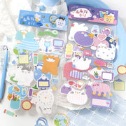 NOTE FOR Flat Cat Diary Writable Die-Cut Stickers – product image