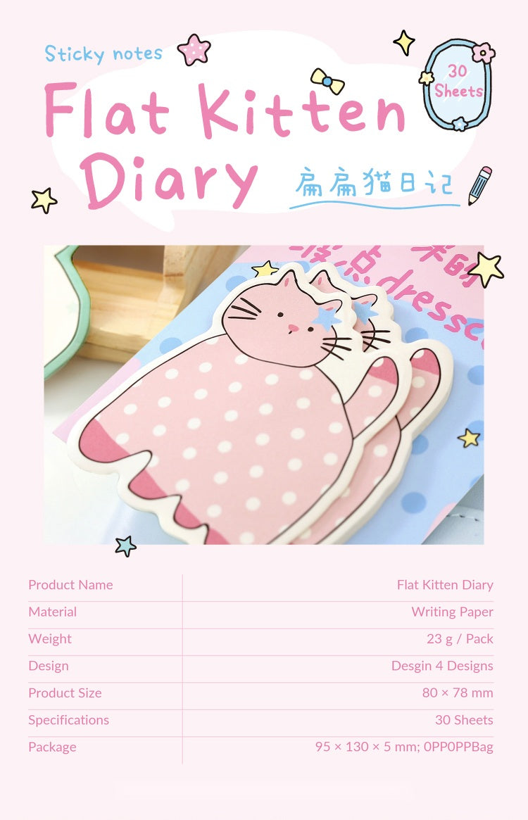 NOTE FOR Flat Cat Diary Sticky Notes – image 11