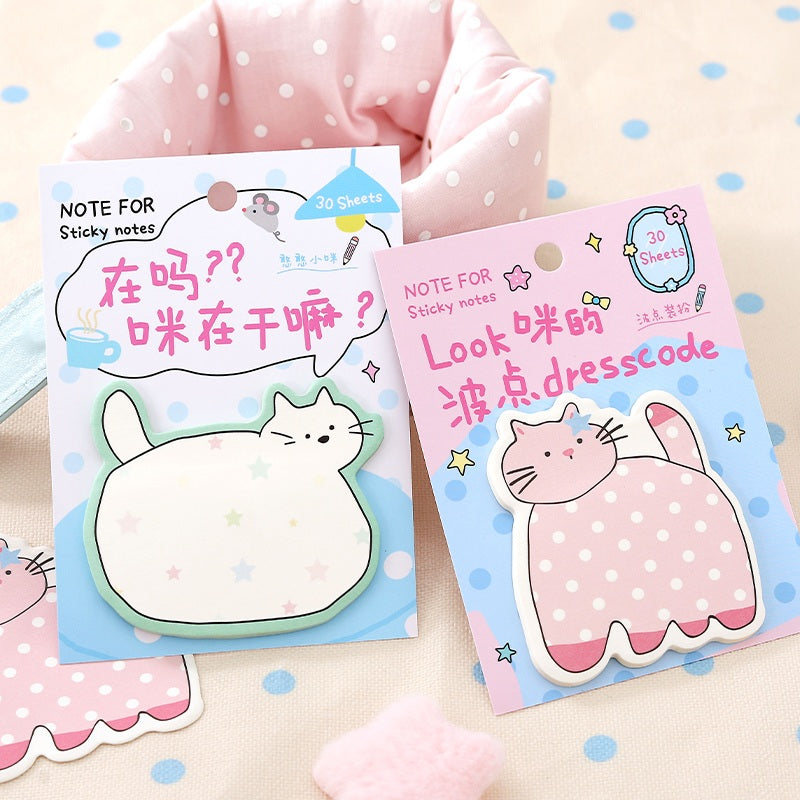 NOTE FOR Flat Cat Diary Sticky Notes – product image