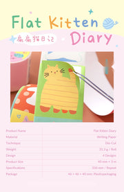 NOTE FOR Flat Cat Diary Writable Die-Cut Tape – image 11
