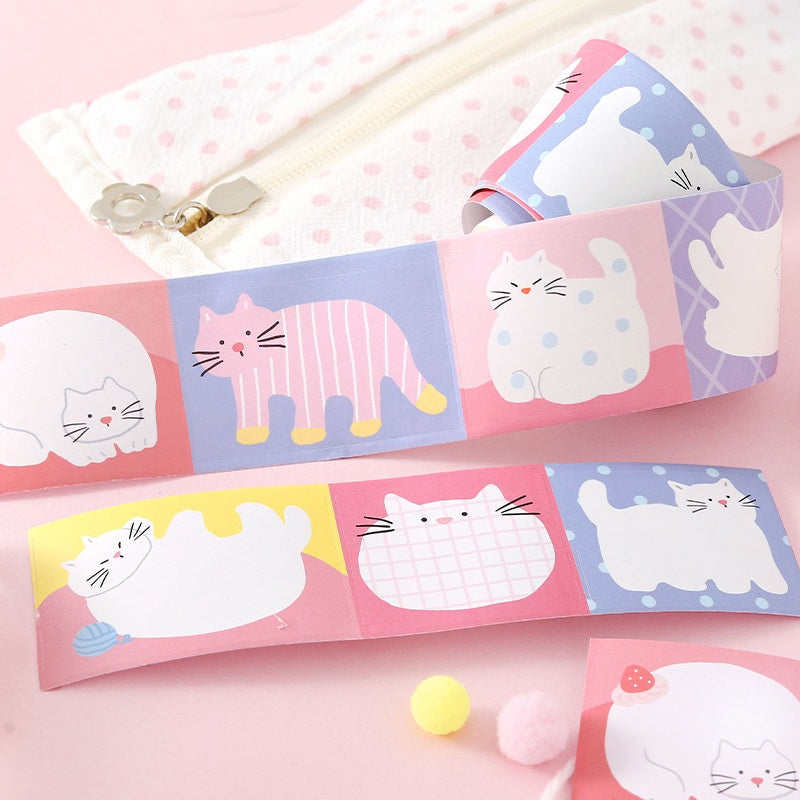 NOTE FOR Flat Cat Diary Writable Die-Cut Tape – product image