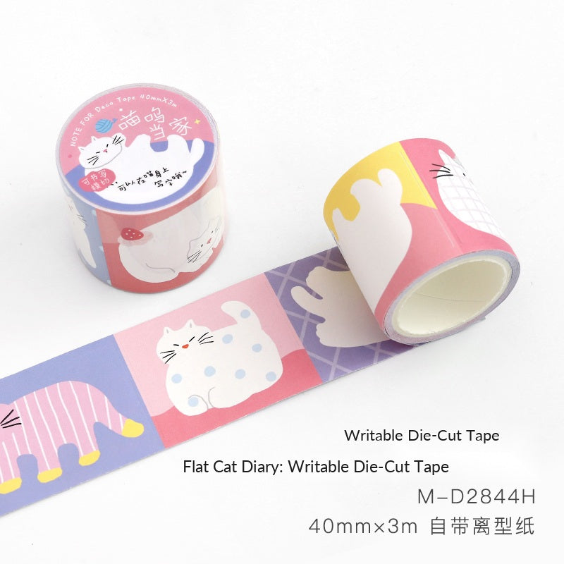 NOTE FOR Flat Cat Diary Writable Die-Cut Tape – image 6