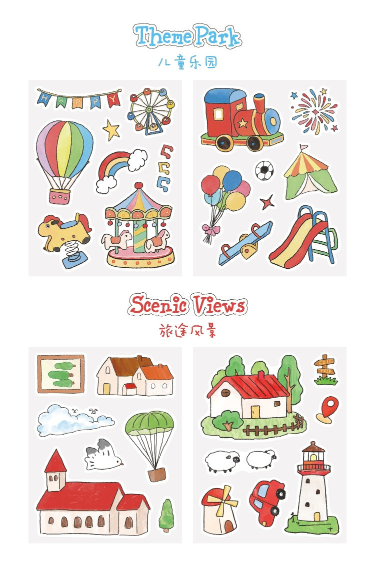 NOTE FOR Joyful Wanderings Synthetic Paper Stickers – image 13