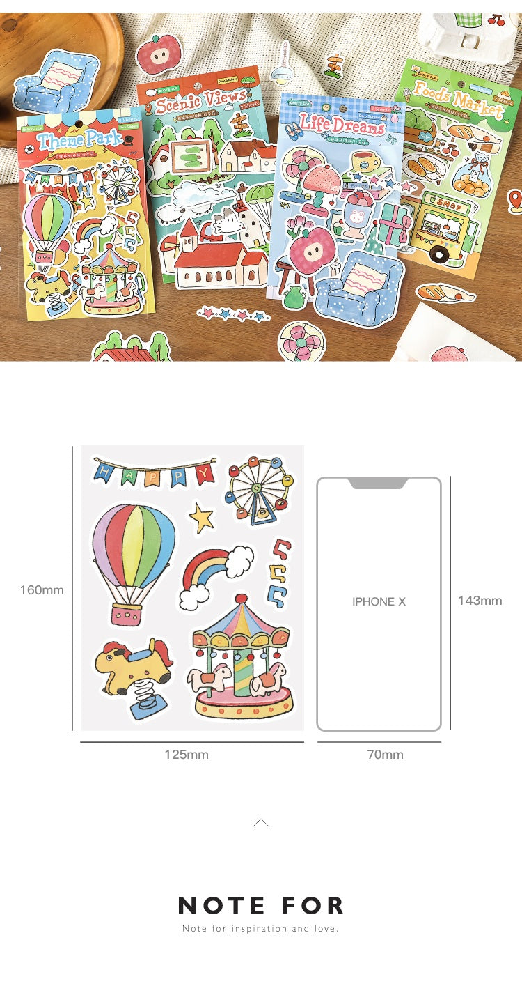 NOTE FOR Joyful Wanderings Synthetic Paper Stickers – image 19