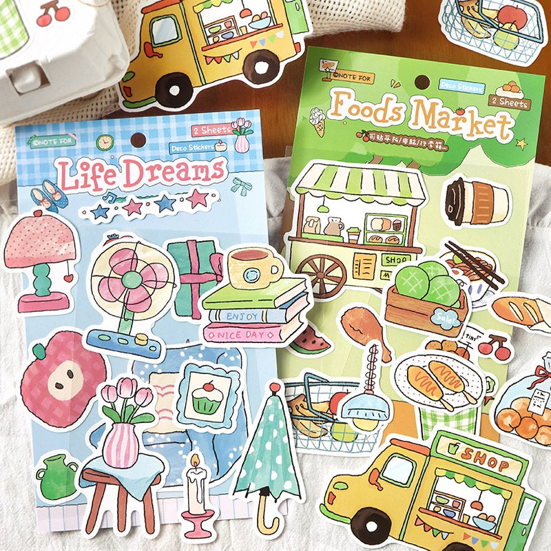 NOTE FOR Joyful Wanderings Synthetic Paper Stickers – product image