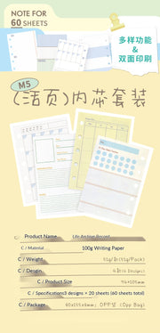 NOTE FOR Life Archive M5 Planner Refill Set – image 11