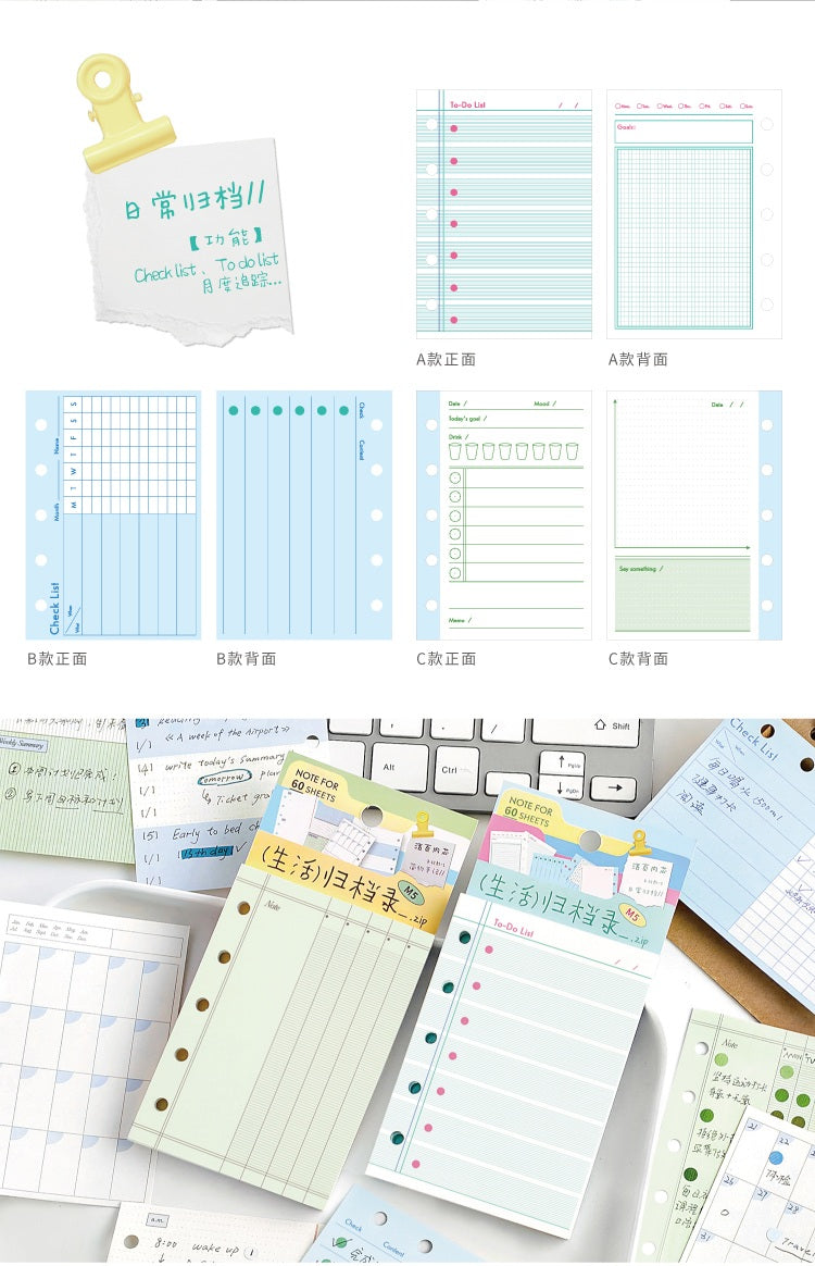 NOTE FOR Life Archive M5 Planner Refill Set – image 16