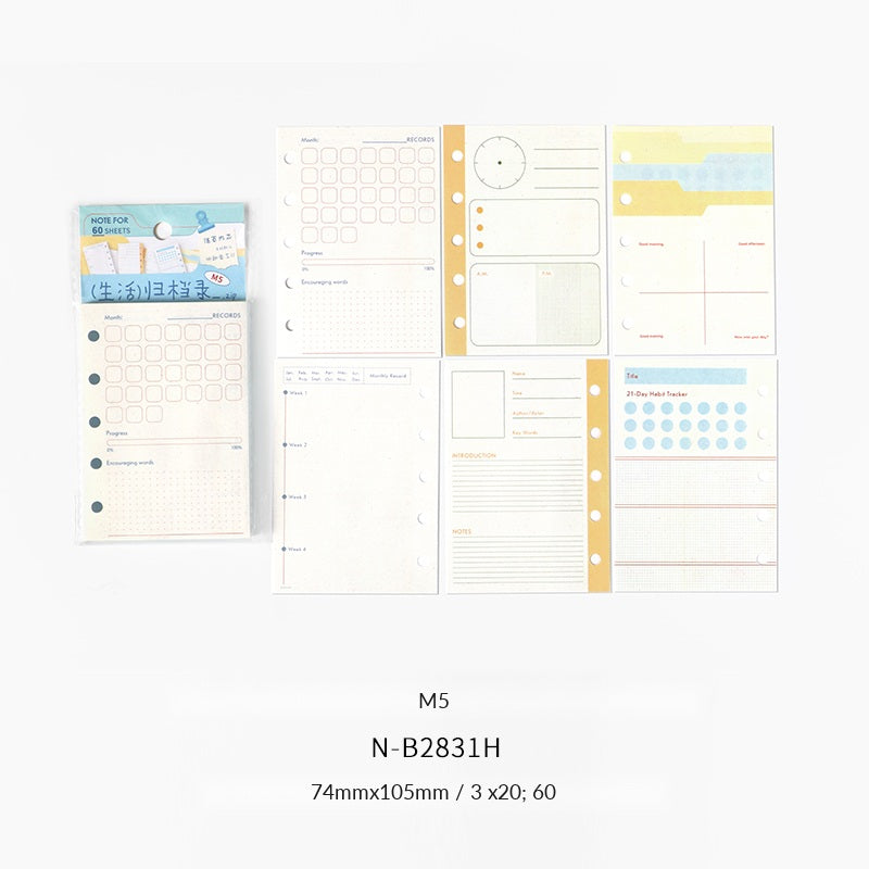 NOTE FOR Life Archive M5 Planner Refill Set – image 7