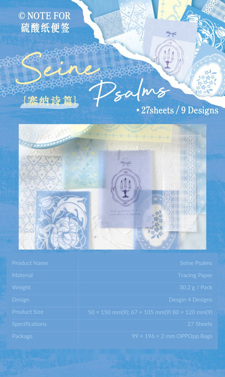 NOTE FOR Seine Poems Vellum Paper Notes – image 11