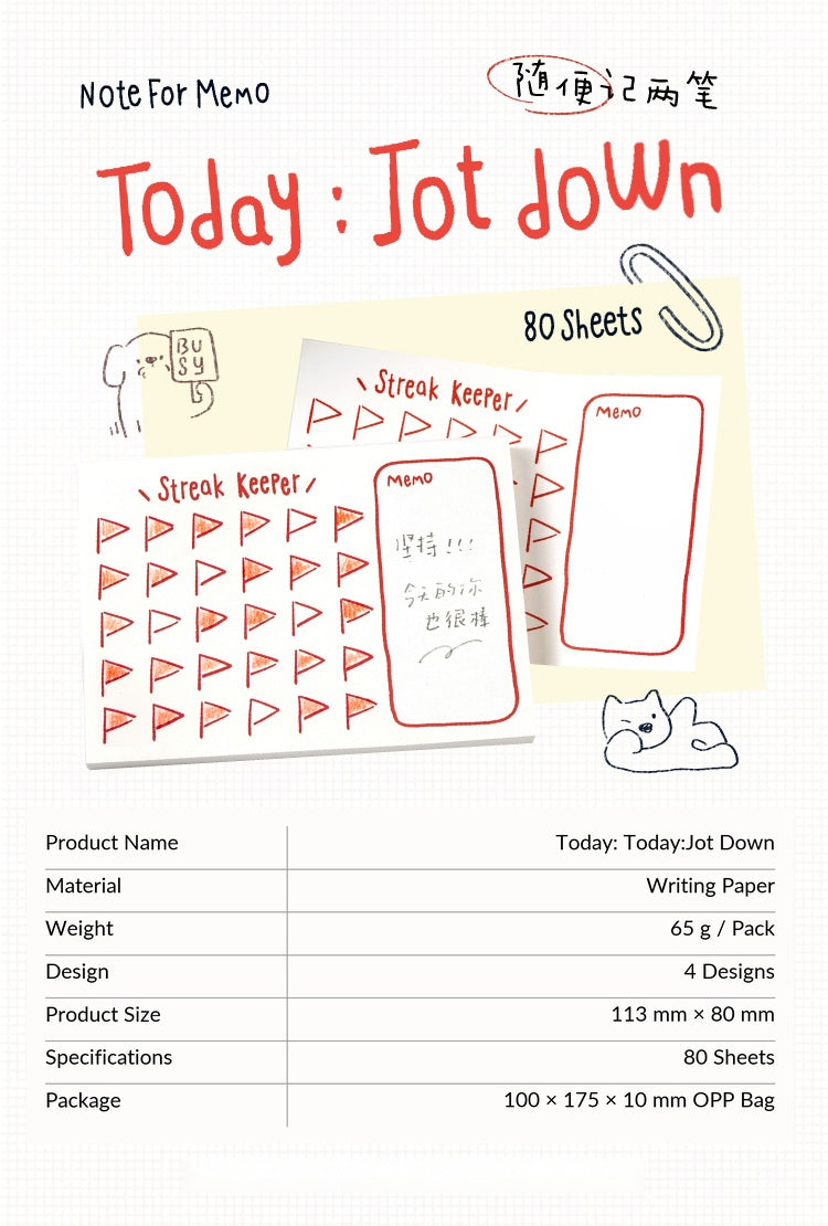 NOTE FOR Today Quick Notes 80-Sheet Memo Pad – image 11