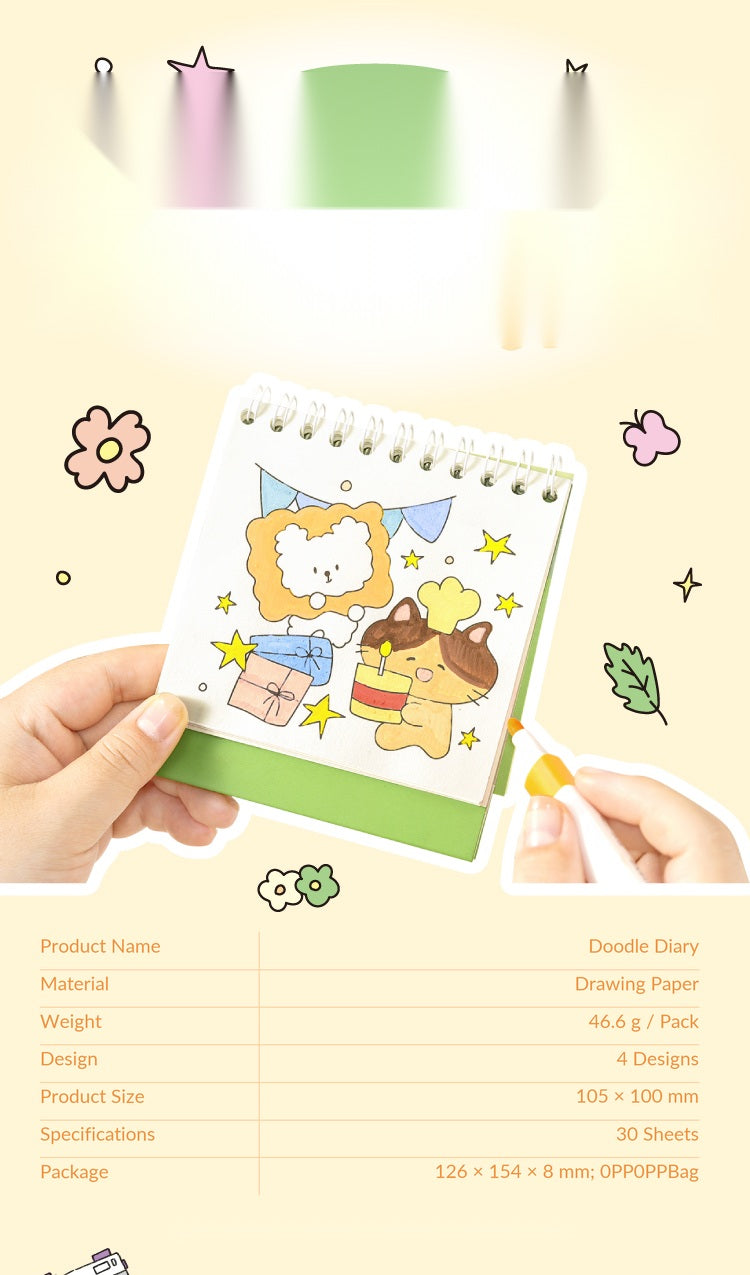 NOTE FOR Doodle Diary Standing Coloring Book – image 12