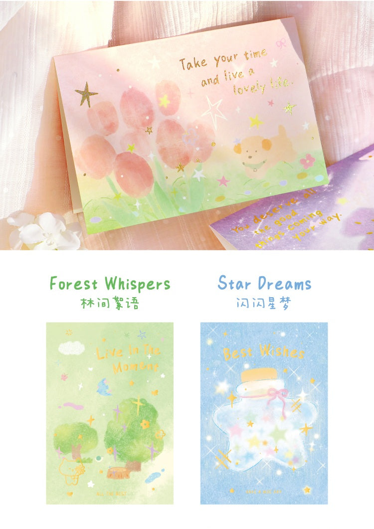 Liyanshe Milky Mist Wanderings Foil-Stamped Greeting Card – image 11