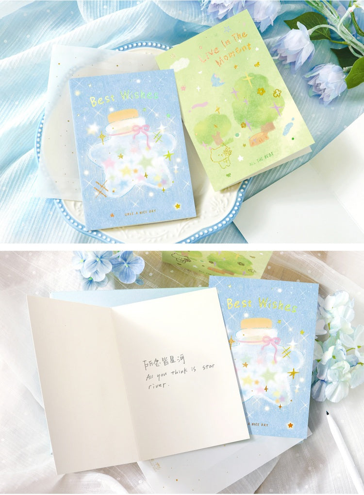 Liyanshe Milky Mist Wanderings Foil-Stamped Greeting Card – image 12