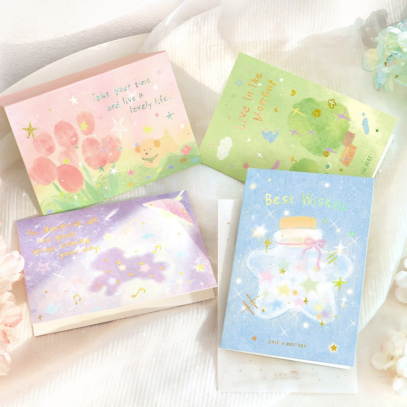 Liyanshe Milky Mist Wanderings Foil-Stamped Greeting Card – image 4