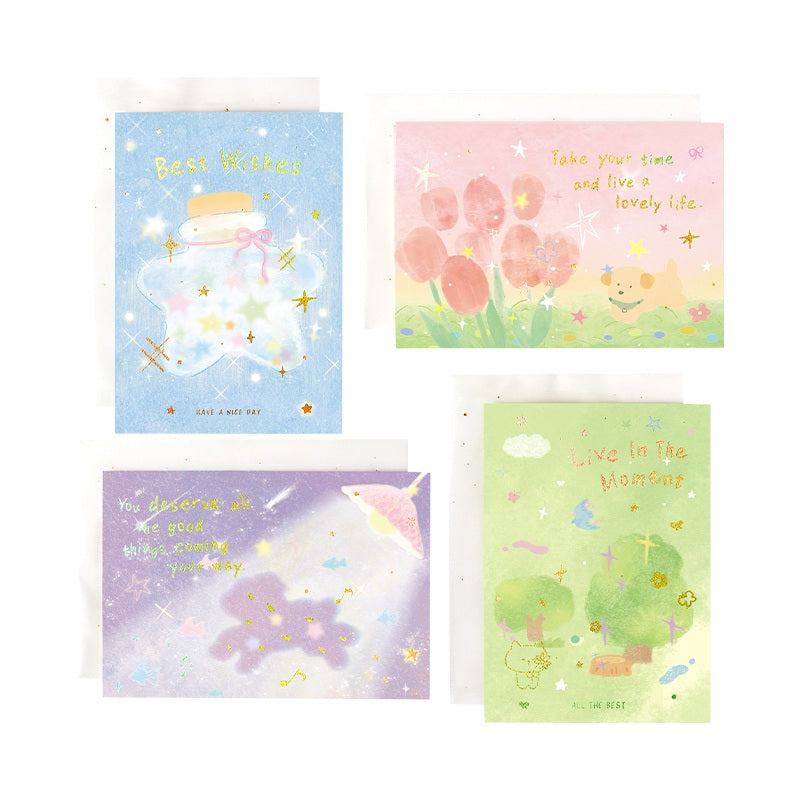 Liyanshe Milky Mist Wanderings Foil-Stamped Greeting Card – image 5
